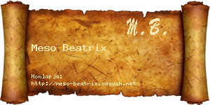 Meso Beatrix névjegykártya